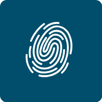 Icon depicting fingerprint
