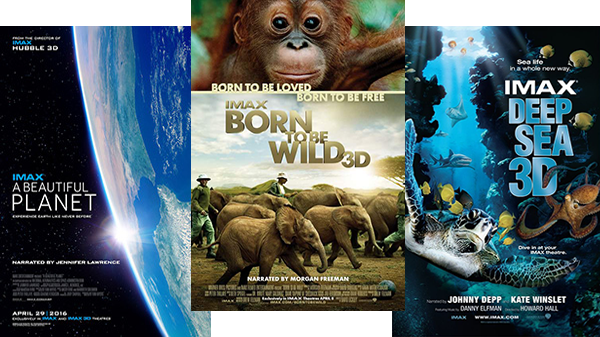 Shows from our IMAX® permanent library.